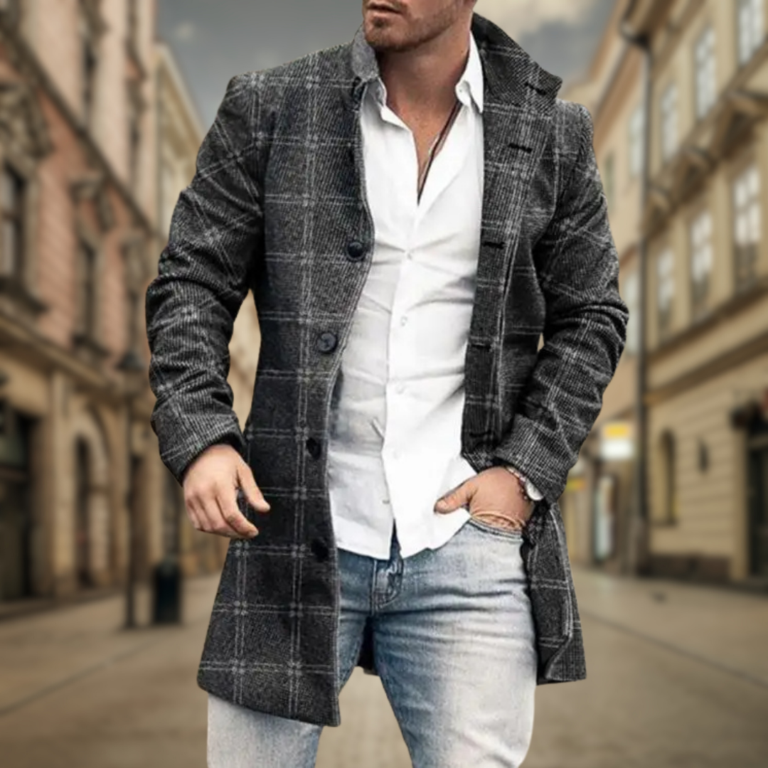 Gri Deschis Cu Carouri / 3XL