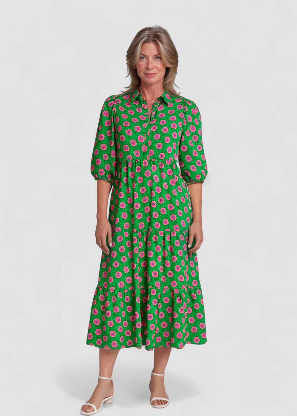 Verde cu roz / 2XL