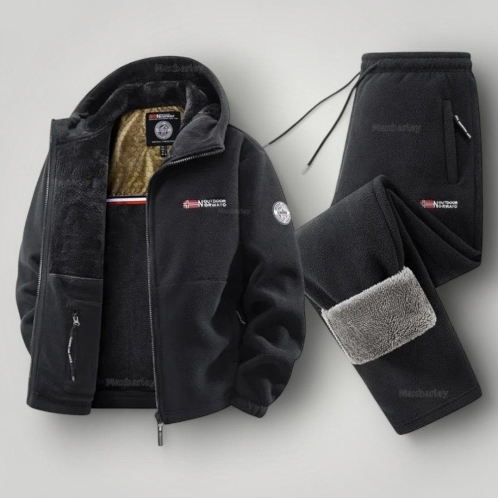 Negru / Jachetă & Pantaloni / 3XL